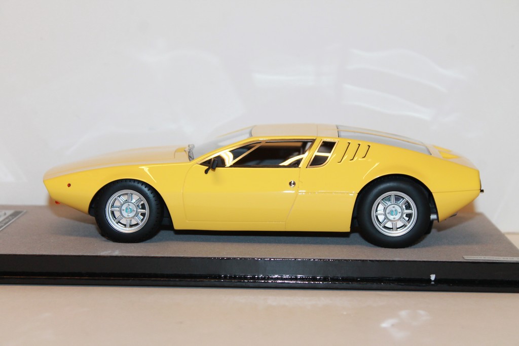 DE TOMASO MANGUSTA 1971 JAUNE TECNOMODEL 1/18°