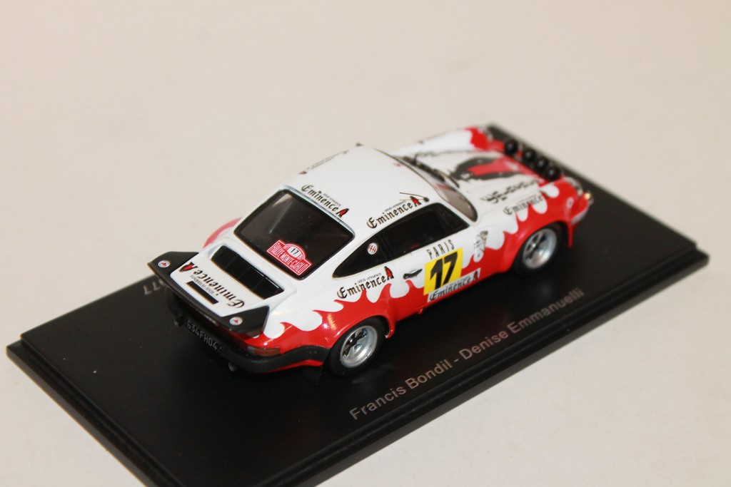 PORSCHE 911 CARRERA N°17 RALLYE MONTE CARLO 1977 SPARK 1/43°