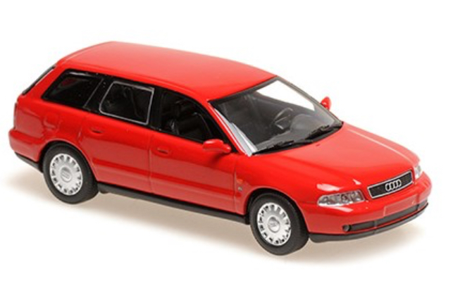 AUDI A4 AVANT 1995 RED MINICHAMPS 1/43