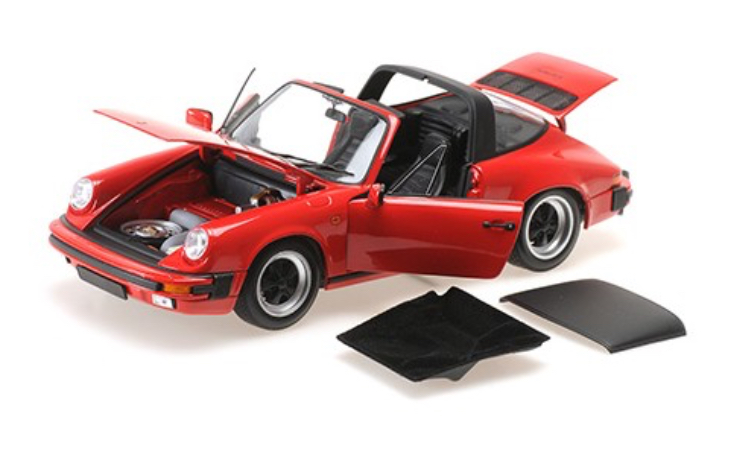PORSCHE 911 CARRERA TARGA 3.2 ROUGE 1983 MINICHAMPS 1/18