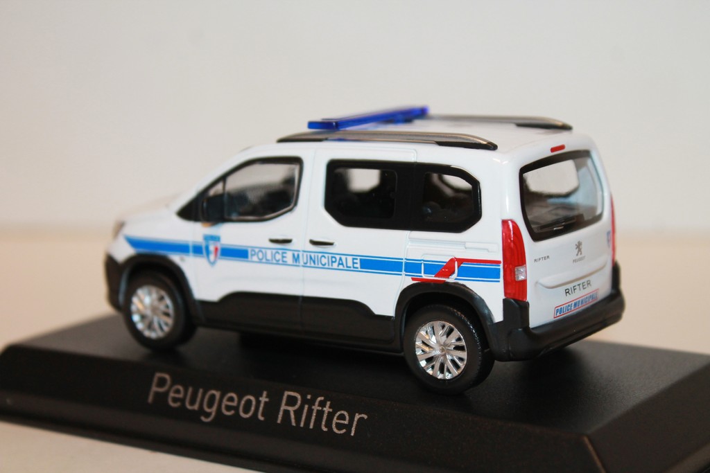 PEUGEOT RIFTER 2019 POLICE MUNICIPALE NOREV 1/43°