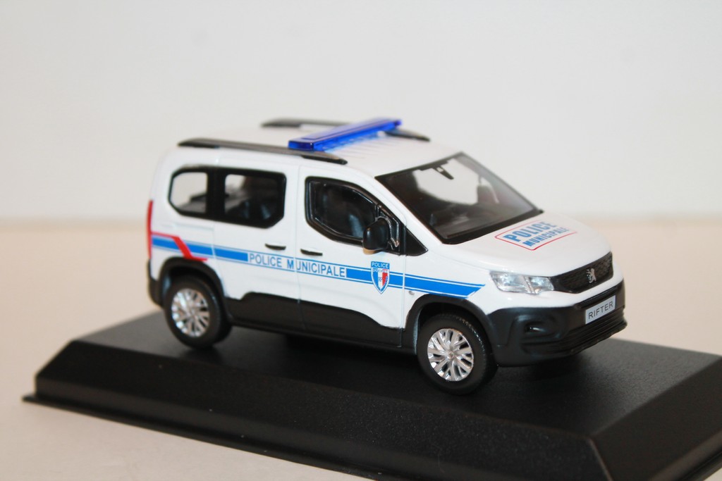 PEUGEOT RIFTER 2019 POLICE MUNICIPALE NOREV 1/43°