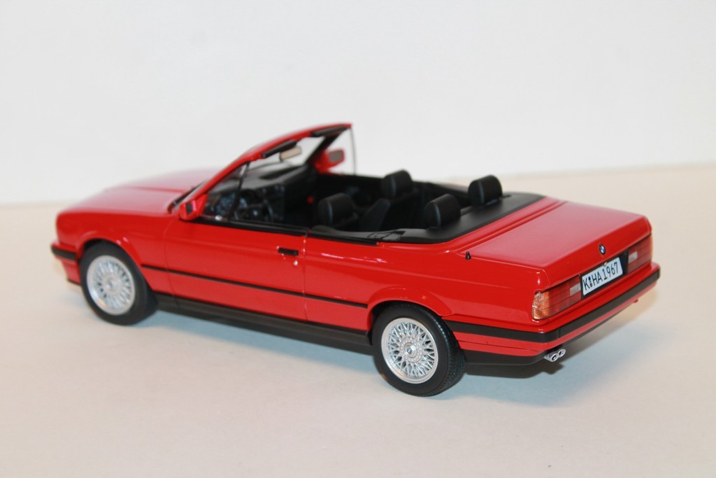BMW 318I CABRIOLET 1991 ROUGE NOREV 1/18°
