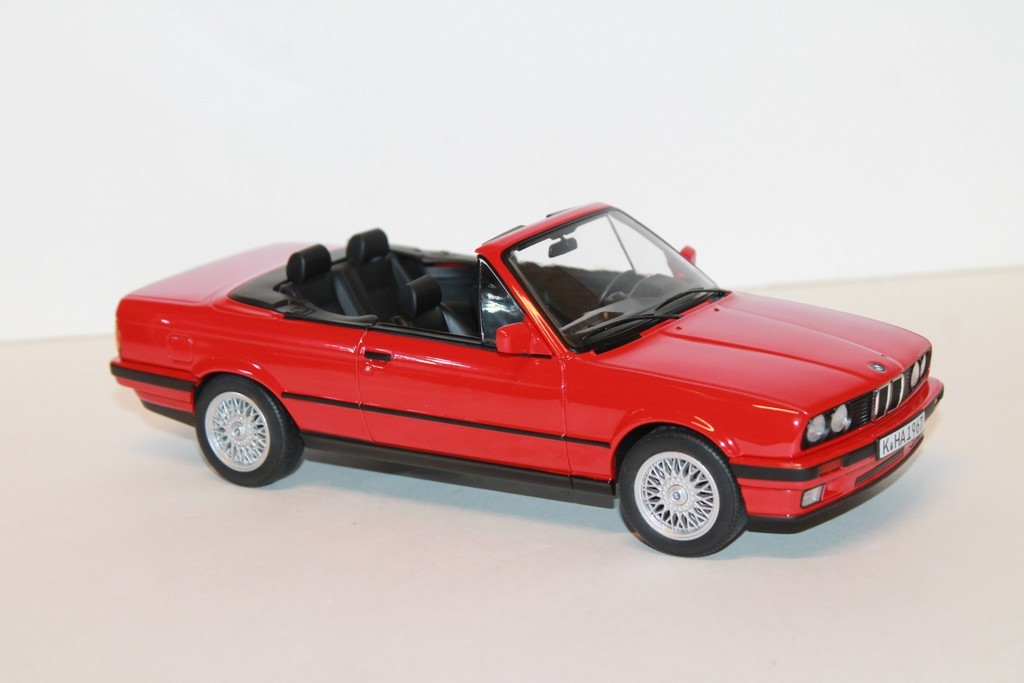 BMW 318I CABRIOLET 1991 ROUGE NOREV 1/18°