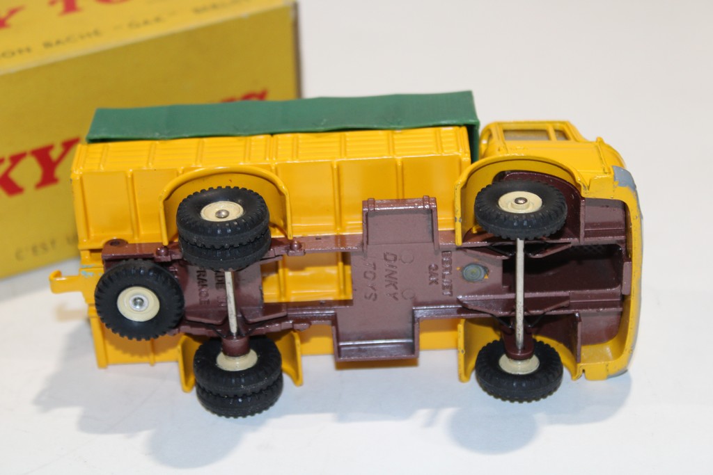 BERLIET GAK BACHE JAUNE 1960 DINKY TOYS 1/50°