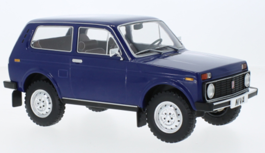 LADA NIVA DARK BLUE MODELCAR 1/18°