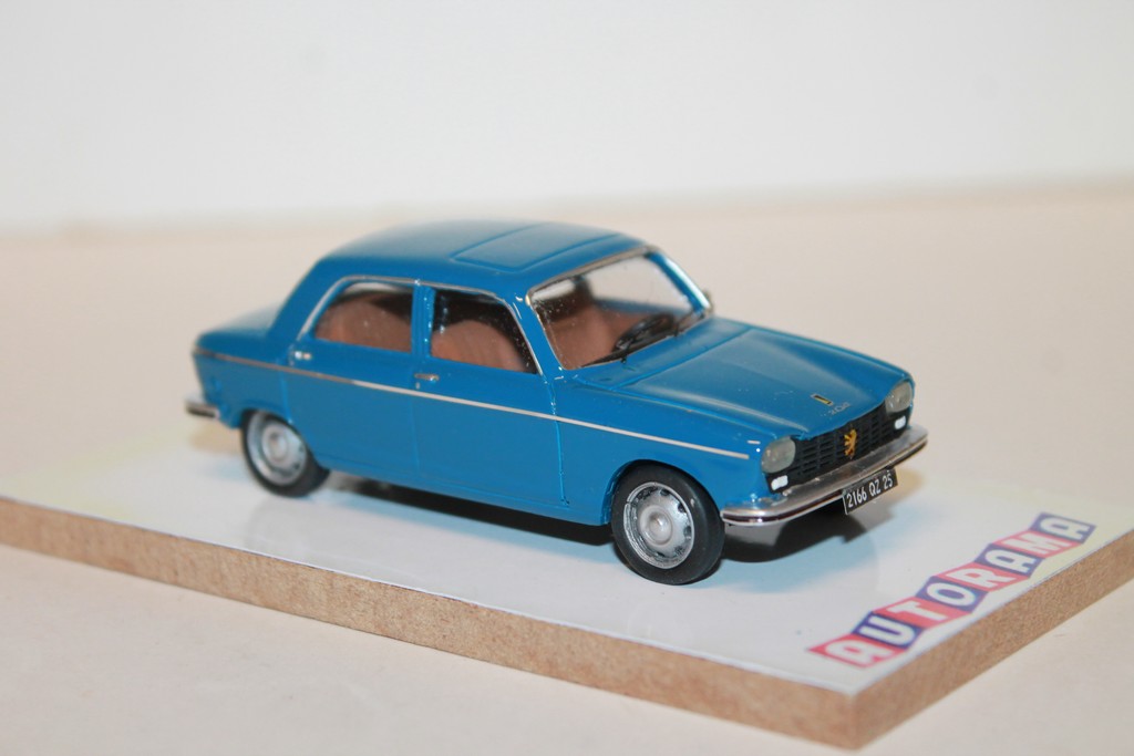 PEUGEOT 204 DIESEL BERLINE 1976 BLEU OCEAN AUTORAMA 1/43°