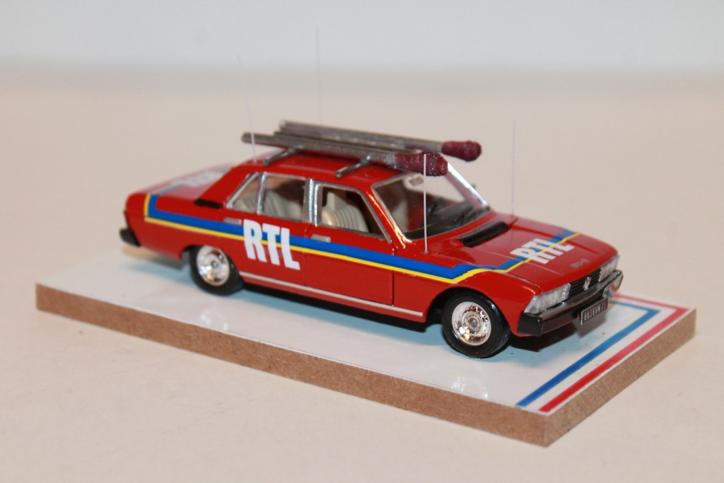 PEUGEOT 604 "RTL" TDF 1978 AUTORECLAME 1/43°