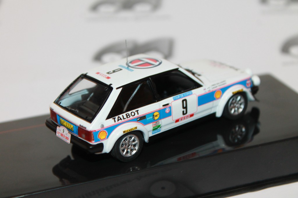 TALBOT SUNBEAM LOTUS N°9 TOUR DE CORSE 1981 IXO 1/43°