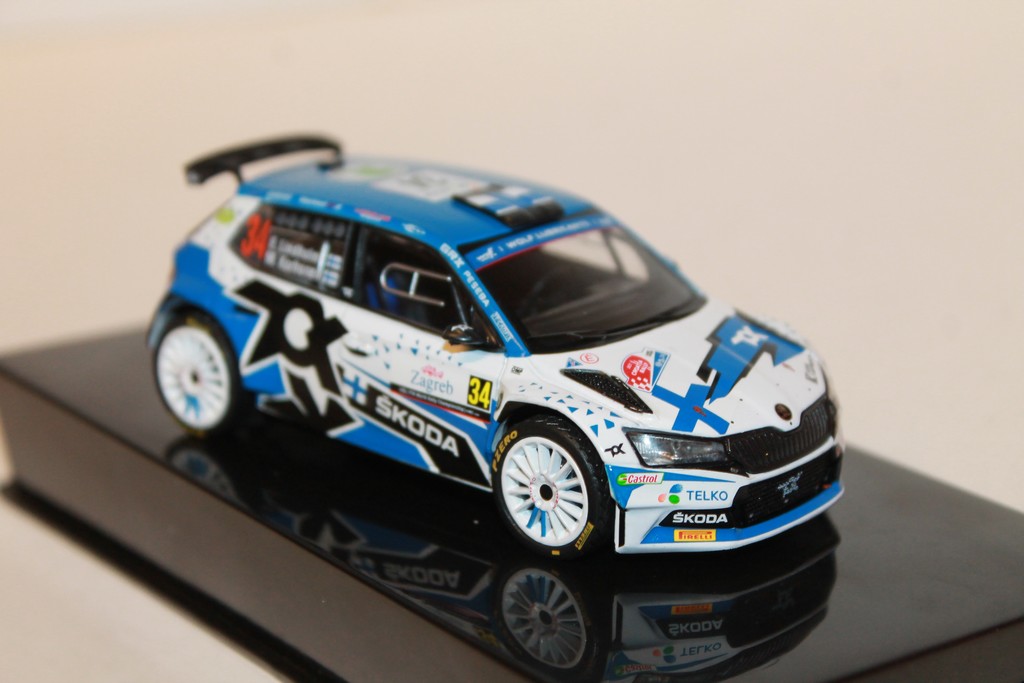 SKODA FABIA RALLY2 EVO N°34 RALLY CROATIA 2021 IXO 1/43°