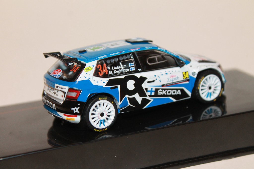 SKODA FABIA RALLY2 EVO N°34 RALLY CROATIA 2021 IXO 1/43°