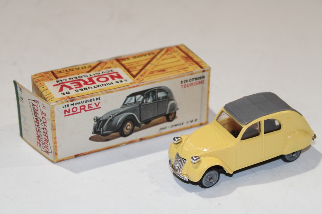 CITROEN 2CV JAUNE 1960 NOREV 1/43°