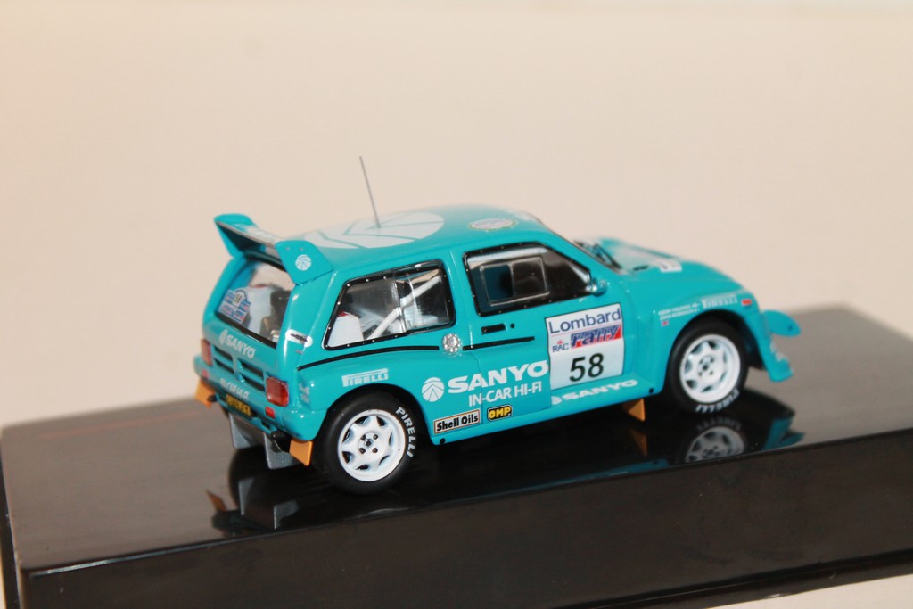 MG METRO GR4 N°58 RAC RALLY 1986 IXO 1/43°