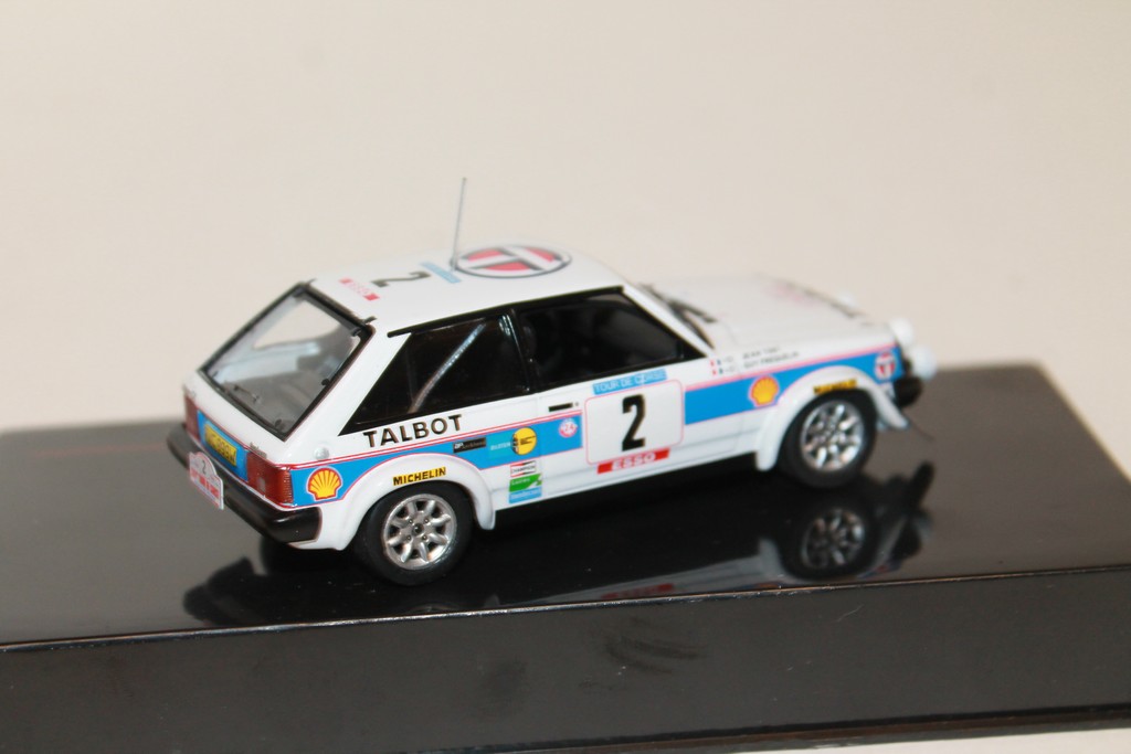 TALBOT SUNBEAM LOTUS N°2 TOUR DE CORSE 1981 IXO 1/43°
