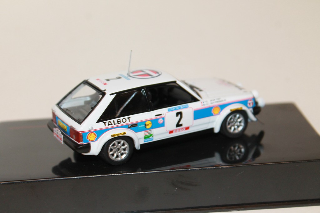 TALBOT SUNBEAM LOTUS N°2 TOUR DE CORSE 1981 IXO 1/43°