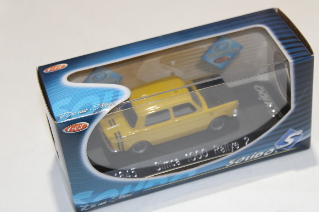 SIMCA 1000 RALLYE 2 JAUNE SOLIDO 1/43°