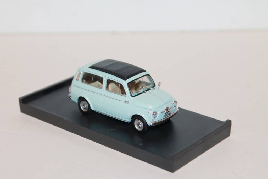 Brumm Fiat 500D 1960 - Miniature 1/43 Bleu Ciel Aigue-marine - Neuve
