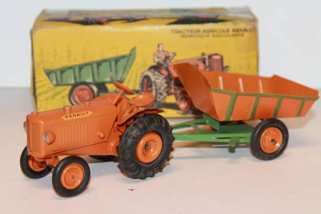 Miniature Camion Renault Benne Basculante - CIJ 1:50 - Vert - Zamak - France