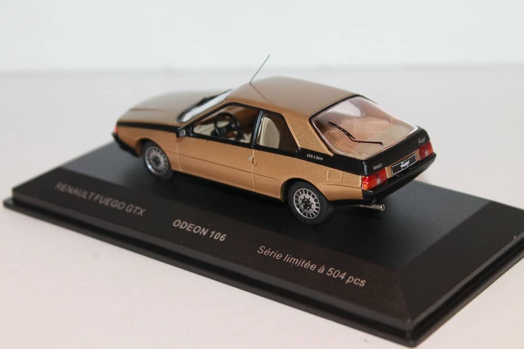 RENAULT FUEGO GTX 1985 OR METAL ODEON 1/43°