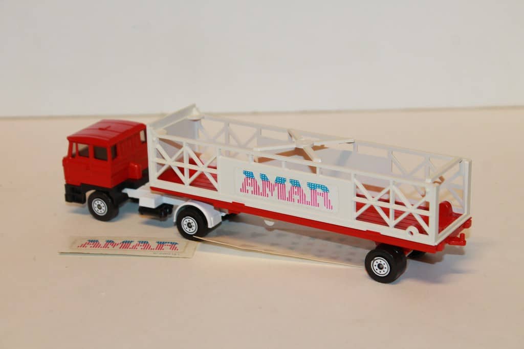 Solido Nr. 336 Lastwagen DAF Anhänger Hängerzug Pritsche Amar Neu 1/50