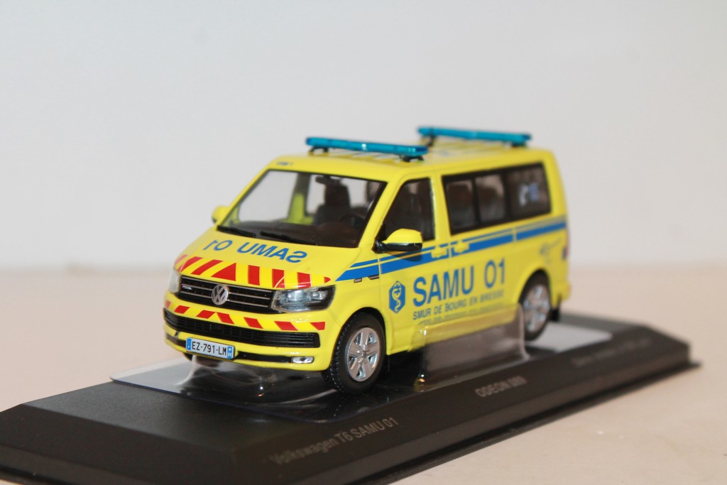 VOLKSWAGEN T6 SAMU "01 AIN - BOURG-EN-BRESSE" ODEON 1/43°