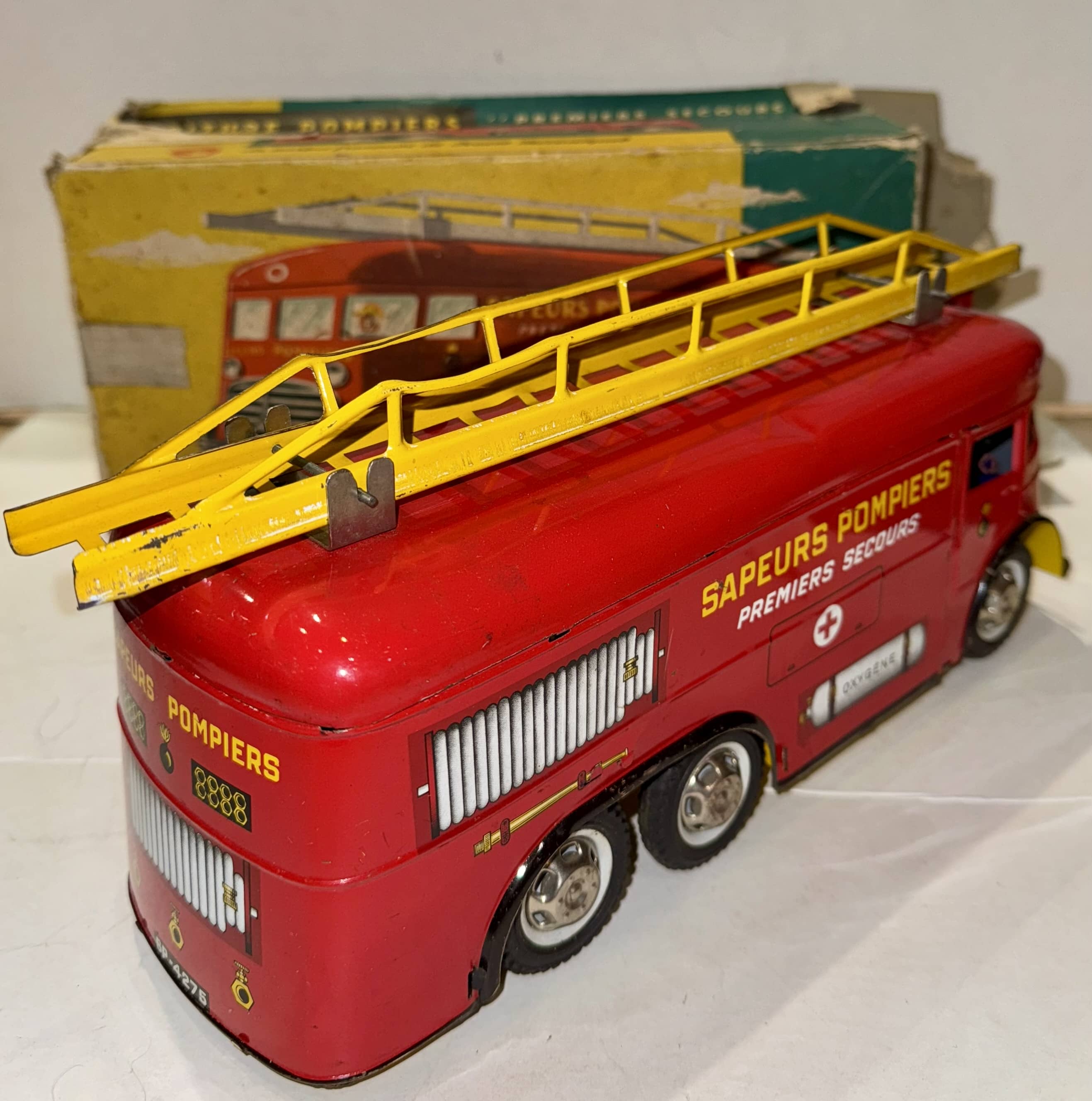 JOUSTRA JOUET Ancien Camion De Pompier Joustra En Tole EUR 76,00 - FR