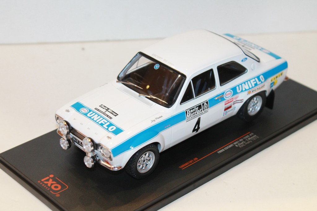 FORD ESCORT MK1 RS 1600 #4  R.CLARK-T.MASON RAC RALLY 1972 IXO 1/18°