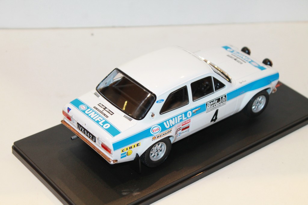 FORD ESCORT MK1 RS 1600 #4  R.CLARK-T.MASON RAC RALLY 1972 IXO 1/18°