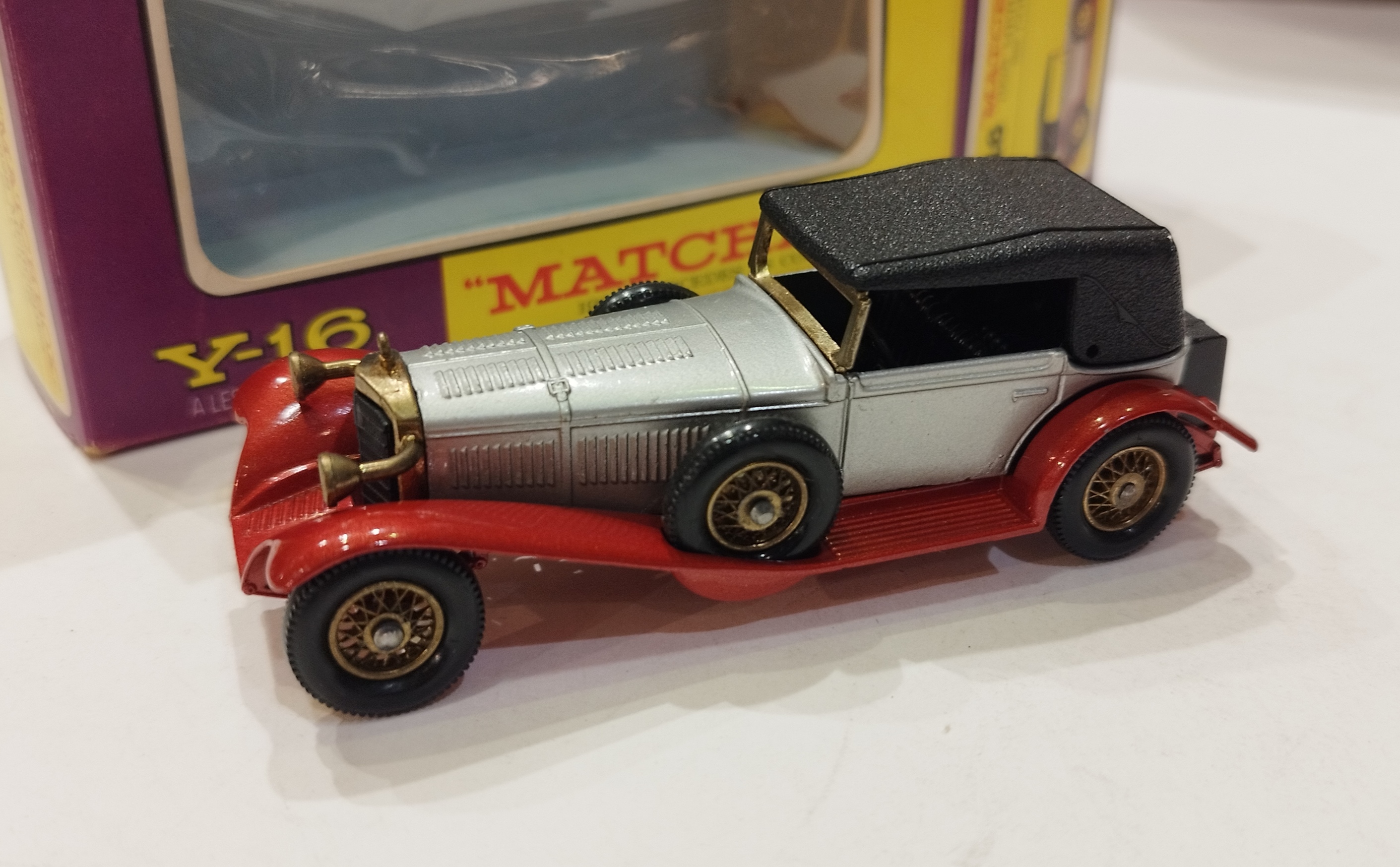 MERCEDES-BENZ SS COUPE GRIS 1928 MATCHBOX 1/43°