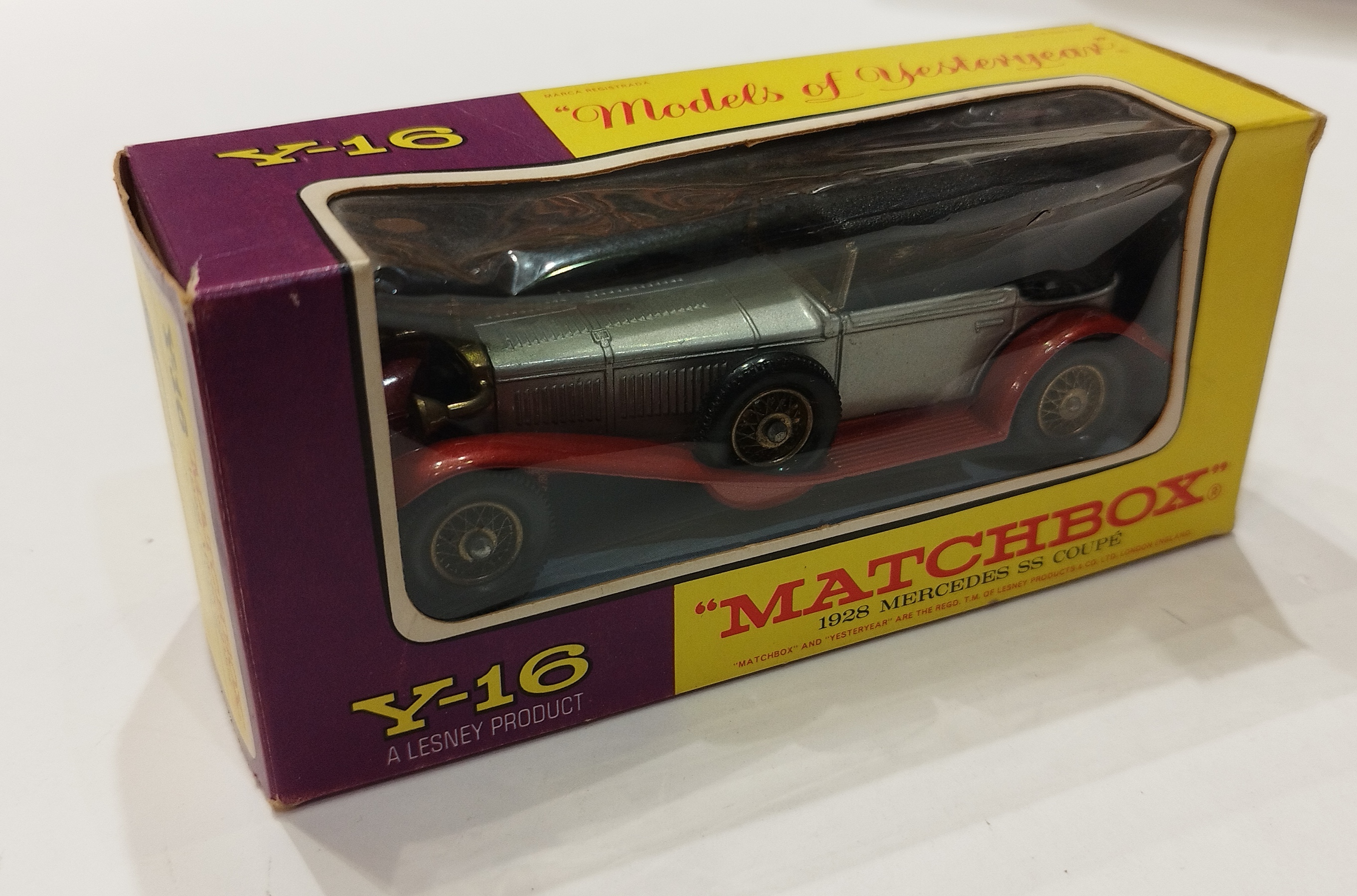 MERCEDES-BENZ SS COUPE GRIS 1928 MATCHBOX 1/43°