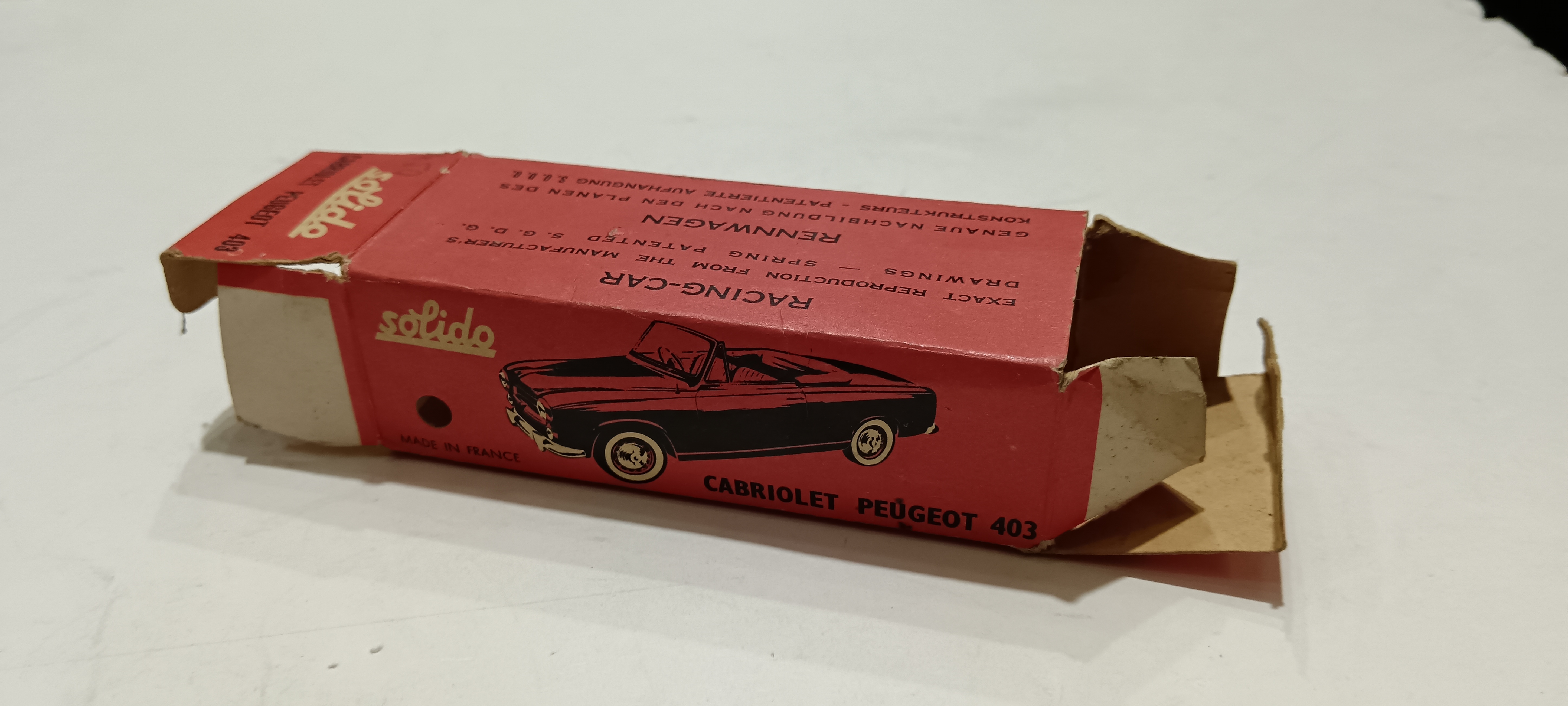 PEUGEOT 403 BLEU 1959 SOLIDO 1/43°