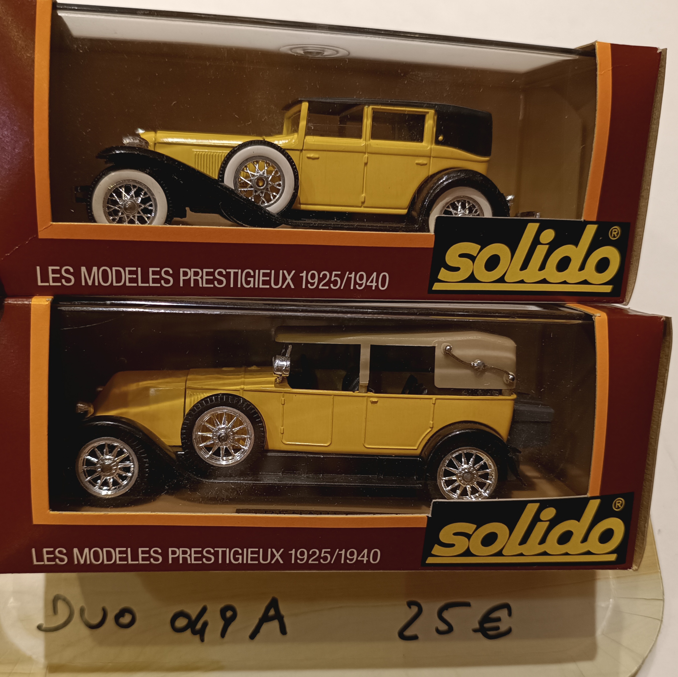 DUO modèles prestigieux Solido 1/43