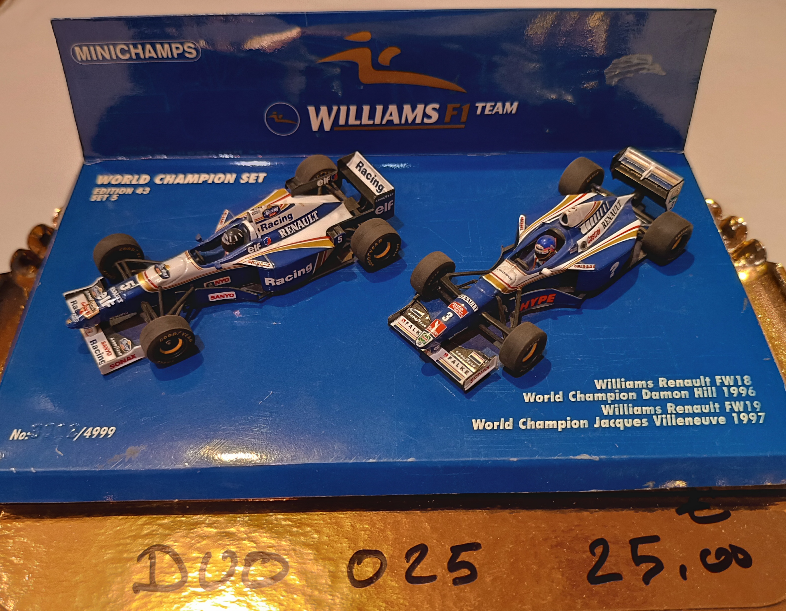 Duo F1 Williams Minichamps 1/43