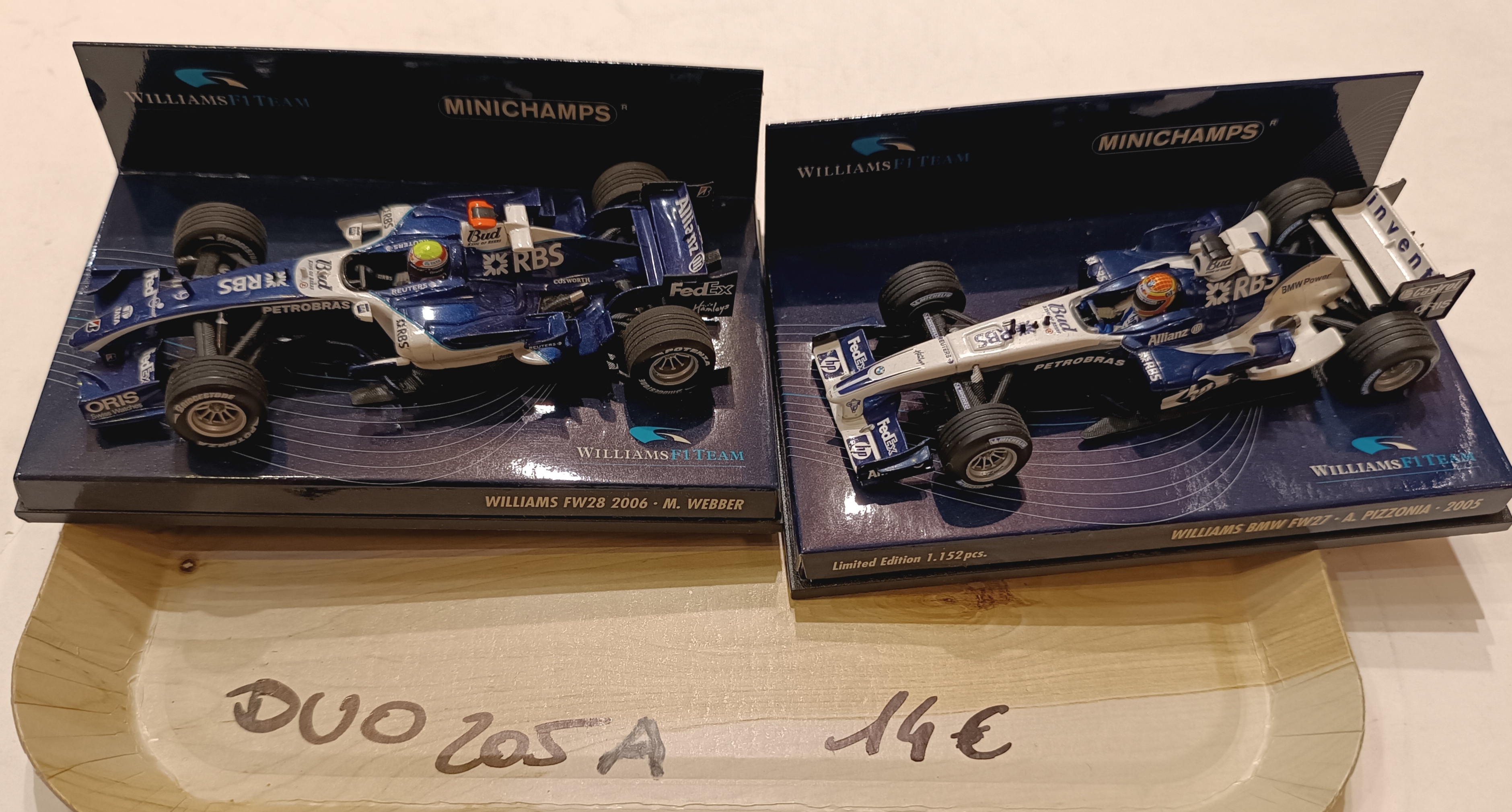 Duo F1 Williams Minichamps 1/43