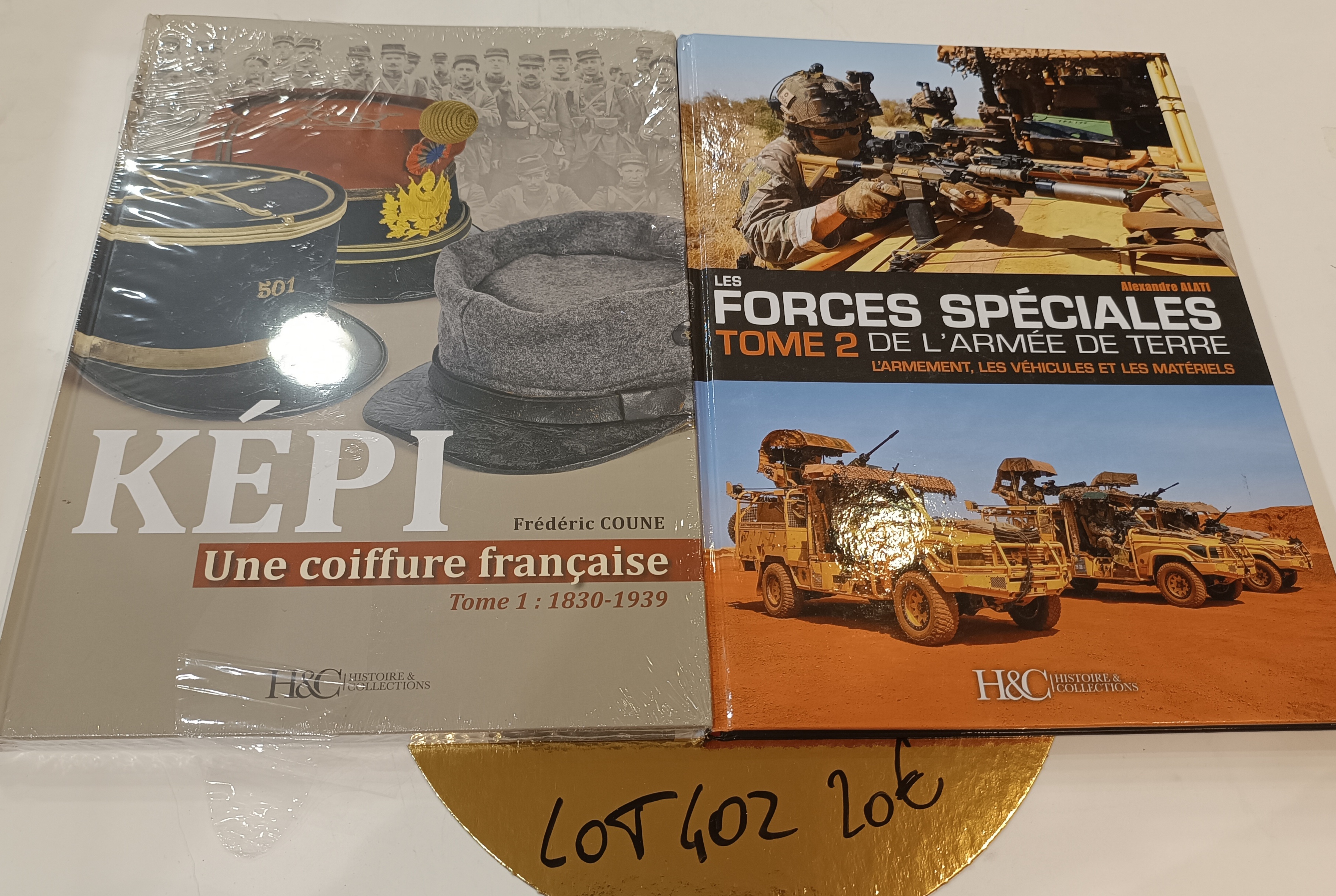 LOT LIVRES. KEPI - ARMEE DE TERRE
