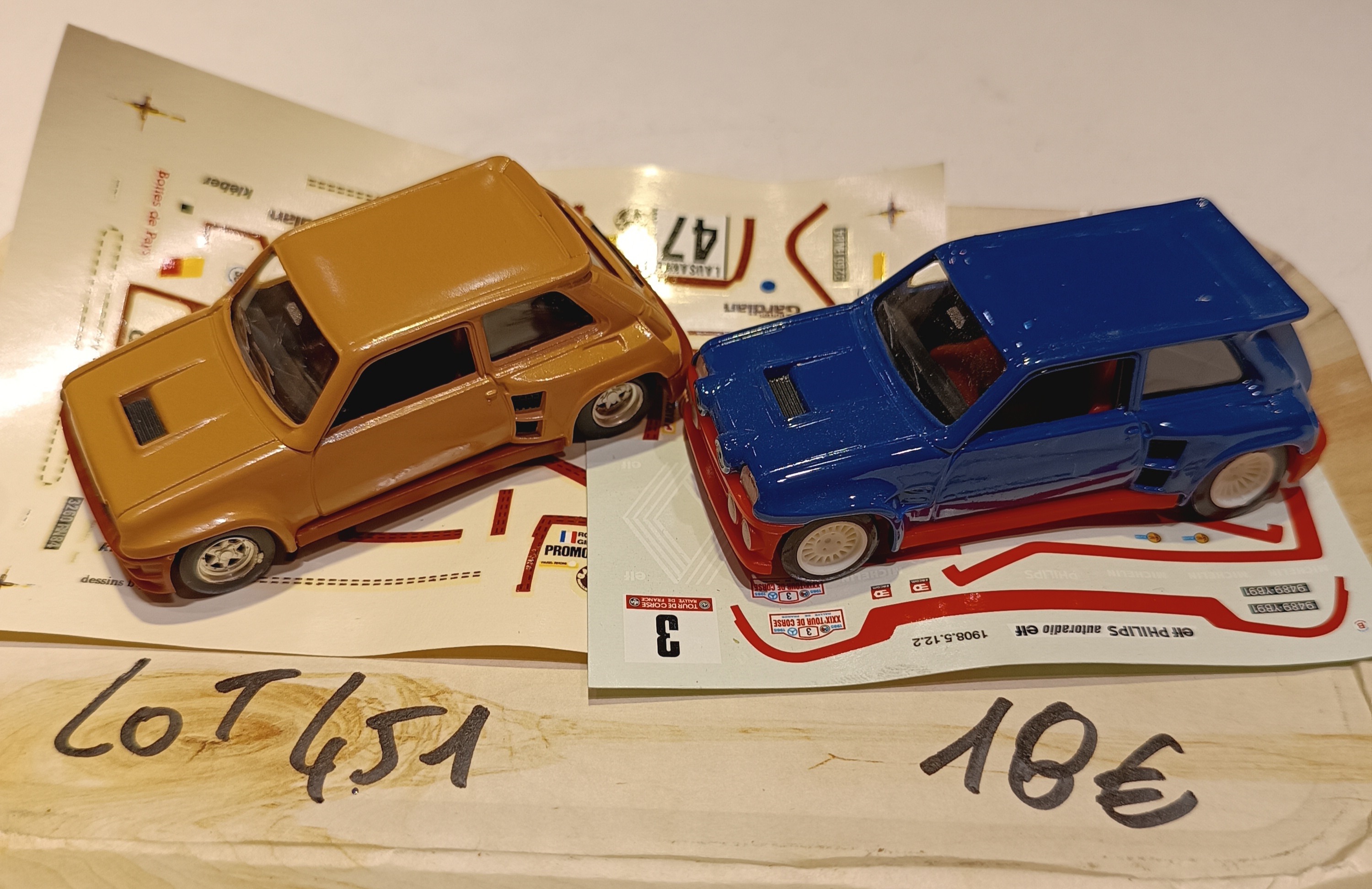LOT RENAULT 5 TURBO SOLIDO 1/43