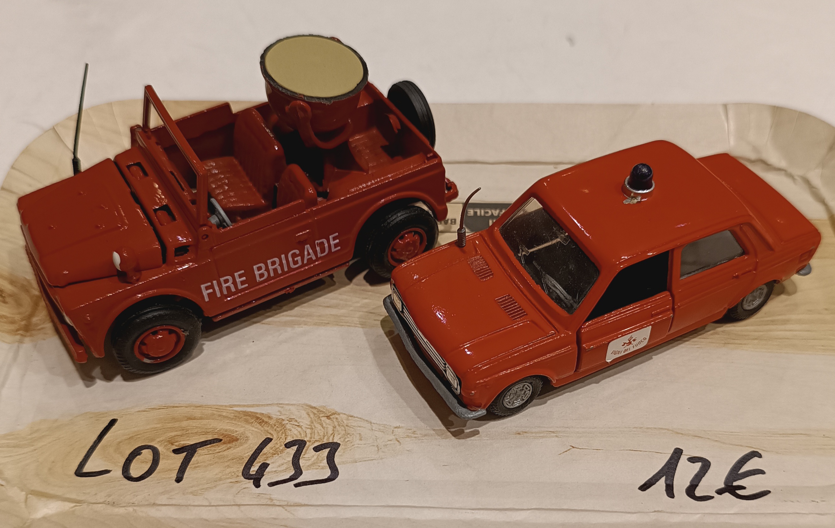 LOT POMPIERS 1/43