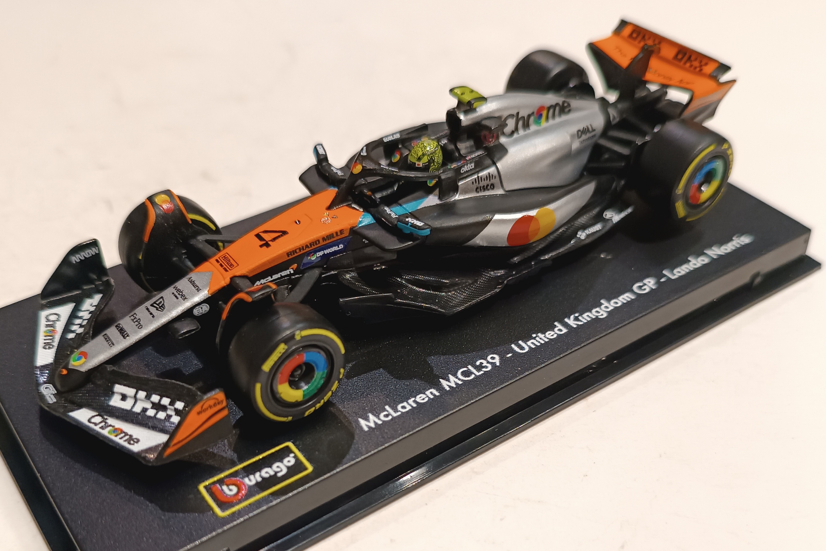 MCLAREN MCL39 BRITISH GP 2025 N°4 NORRIS BURAGO 1/43