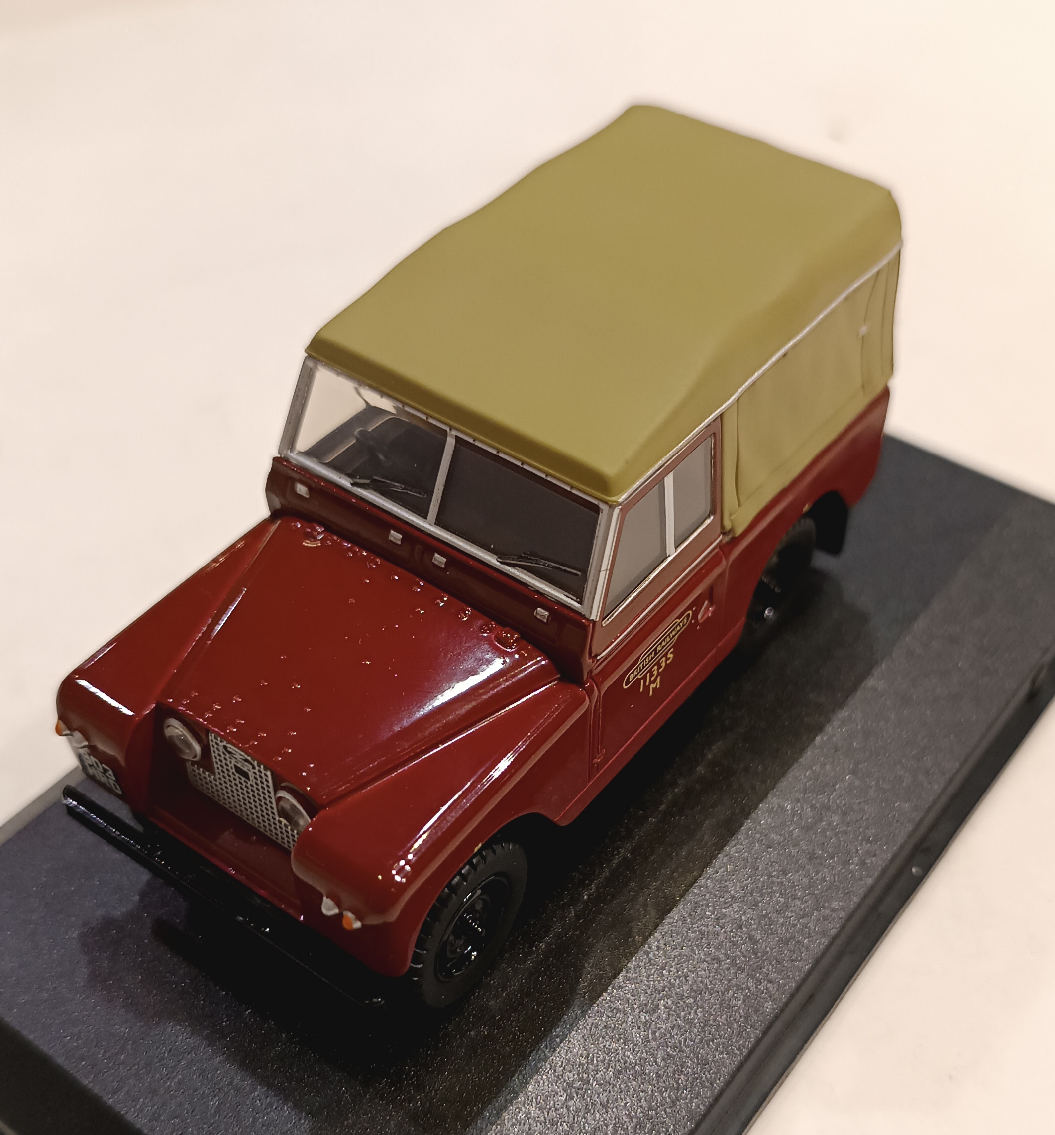 LAND ROVER SERIES II SWB CANVAS BRITISH RAIL OXFORD 1/43