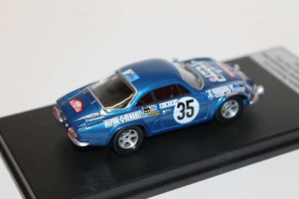 ALPINE RENAULT A110 JEAN-MARIE JACQUEMIN / D.JACQUEMIN-LEBEAU RALLYE MONTE-CARLO 1972 TROFEU 1/43°