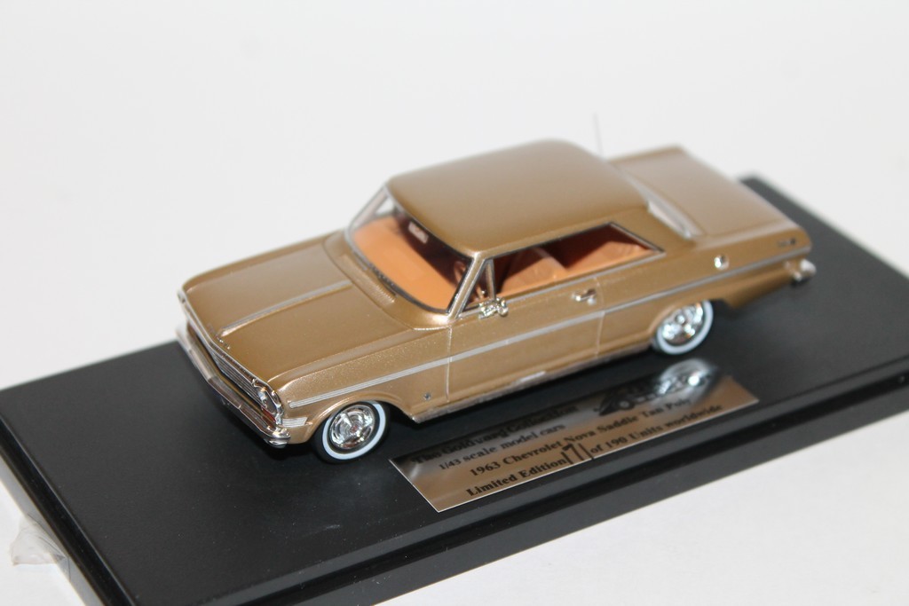 CHEVROLET NOVA SADDLE TAN POLY 1963 THE GOLDVARG COLLECTION 1/43°