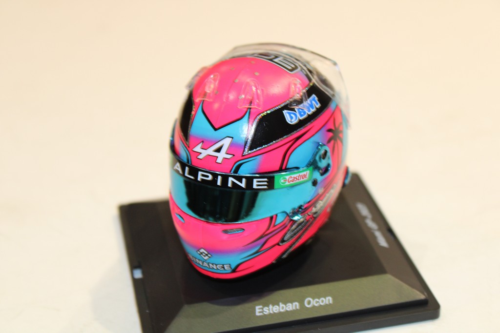 CASQUE ESTEBAN OCON ALPINE F1 MIAMI 2023 SPARK 1/5