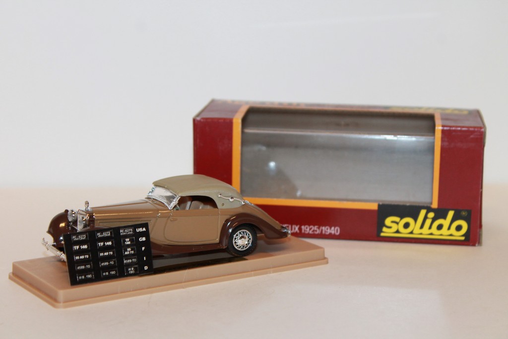 MERCEDES 540K BROWN 1939 SOLIDO 1/43°