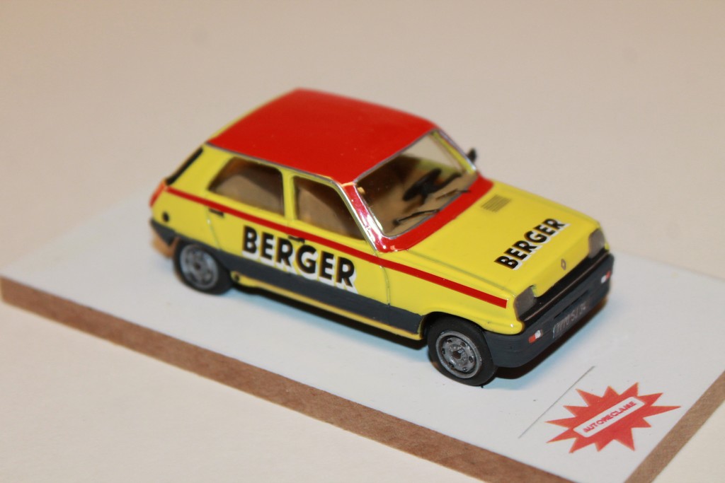 RENAULT 5 TL "BERGER" 1982 AUTORECLAME 1/43°