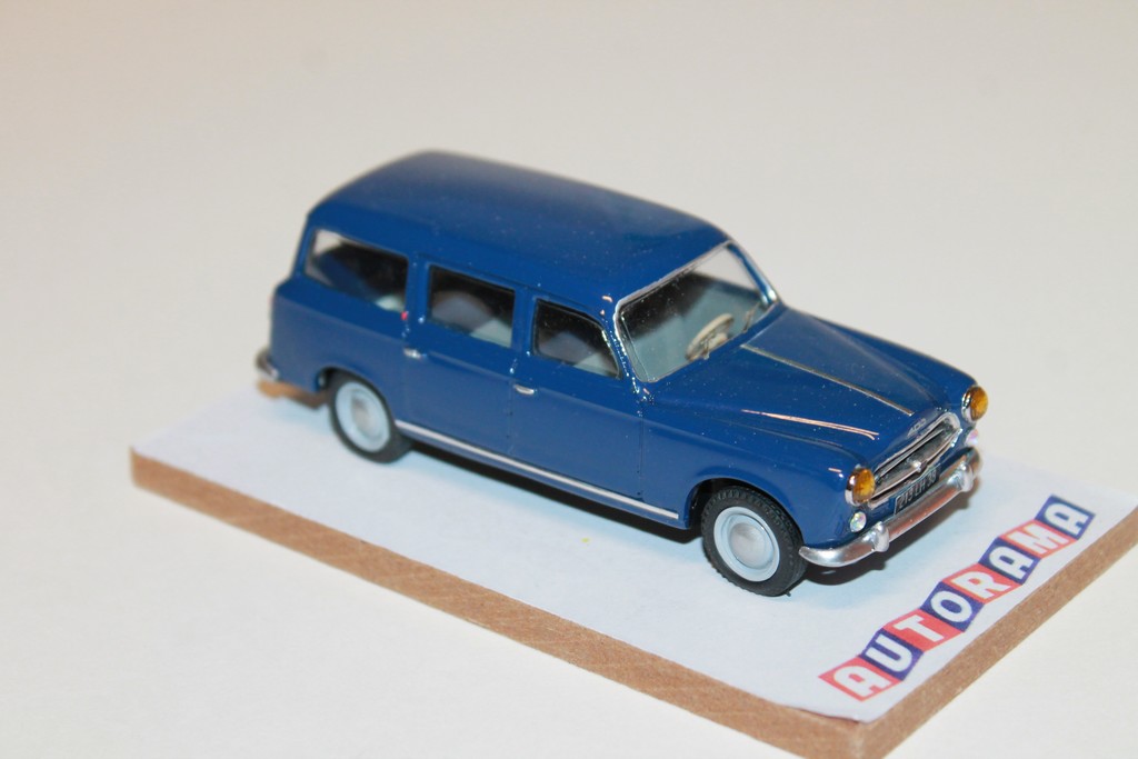 PEUGEOT 403 COMMERCIALE DIESEL BLEU 1961 AUTORAMA 1/43°