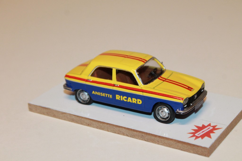 PEUGEOT 204 BERLINE "RICARD" 1976 AUTORECLAME 1/43°