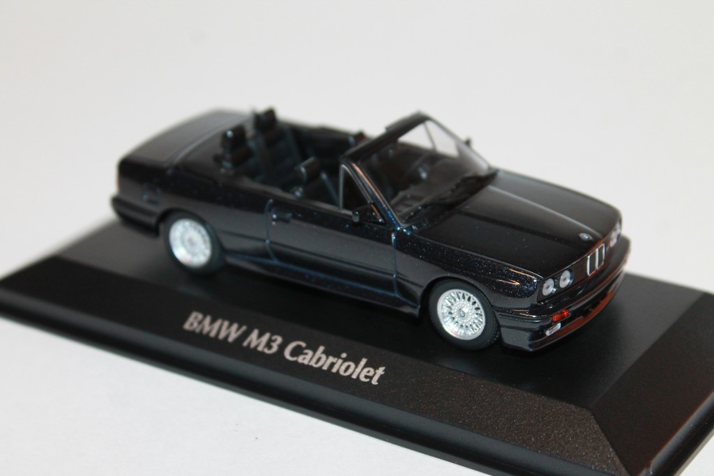 BMW M3 E30 CABRIOLET NOIR MAXICHAMPS 1/43°