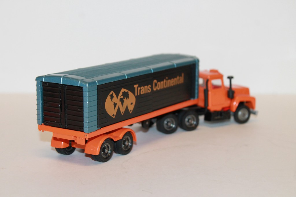 CAMION MACK AVEC REMORQUE TRANSCONTINENTALE CORGI 1/43°