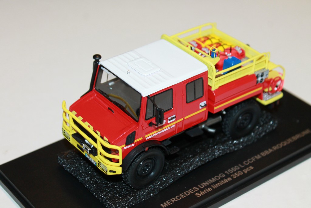 MERCEDES UNIMOG 1550 CCFM ROQUEBRUNE "83" ALERTE 1/43°