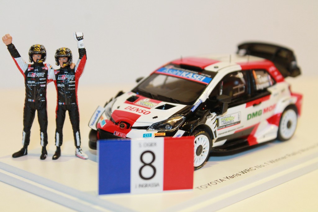 TOYOTA YARIS WRC N°1 VAINQUEUR RALLY MONZA 2021 SPARK 1/43°